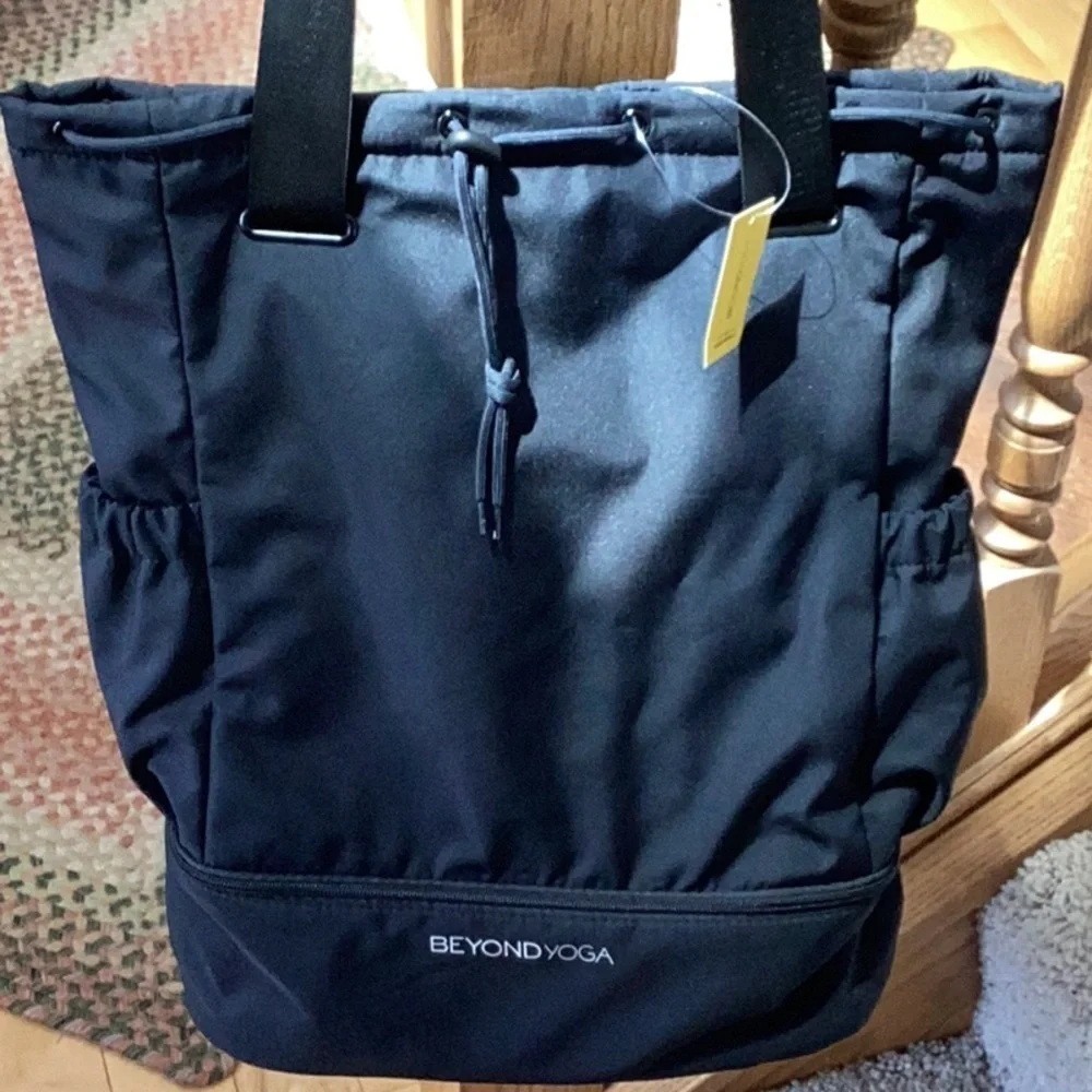 Beyond Yoga black Convertible Backpack, NEW with tags